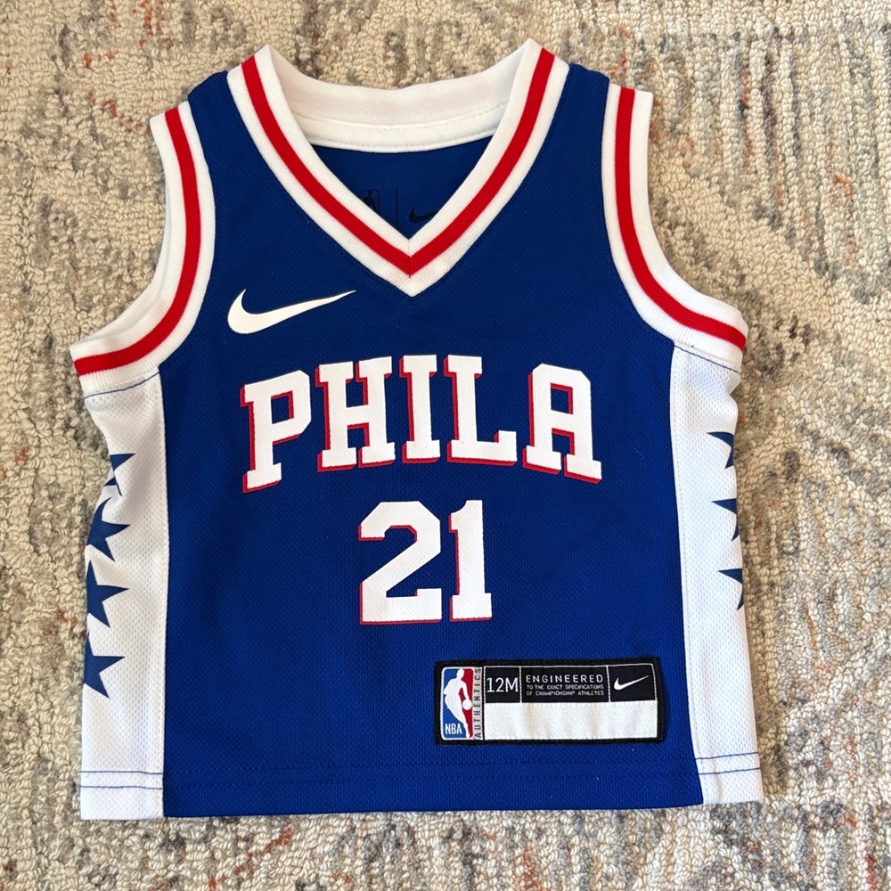 Nike 76ers Embiid Kids Basketball Jersey (12M)
